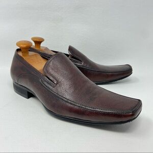 Fiesso by Aurelio Garcia Brown Leather Loafers